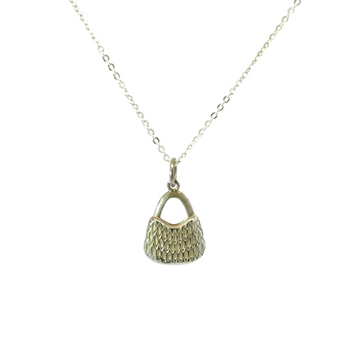 [000238+22126] String Bilum Pendant In Sterling Silver