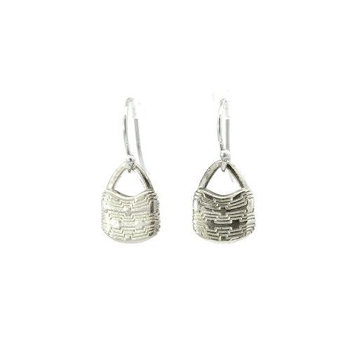 [000248/22127] Geo Bilum Earrings In Sterling Silver