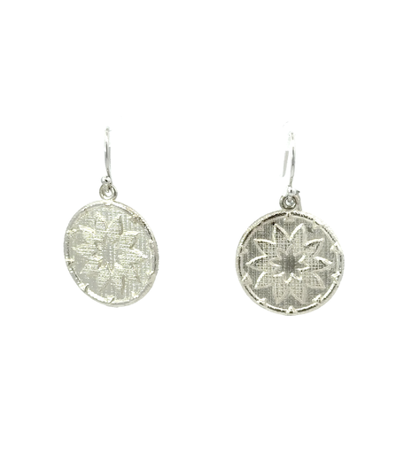 [000250/22157] Woven Star Earrings In Sterling Silver
