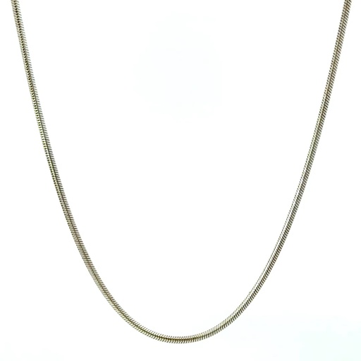 [000311] Snake Chain In Silver 45cm