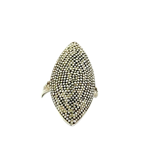 [000321] Granulation Ring In Silver