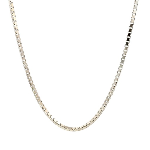 [000349] Sterling Silver 40cm Box Chain