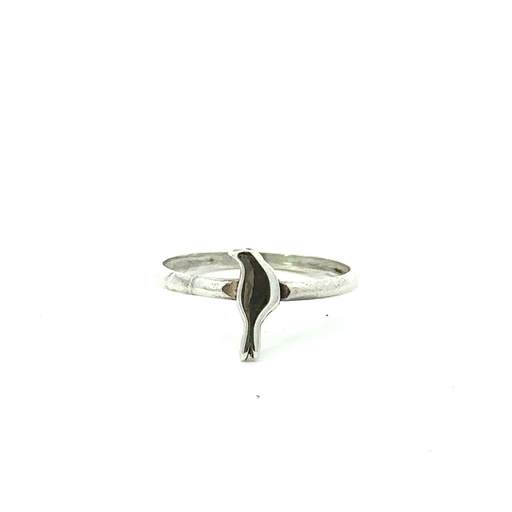 [000363] Bird Silhouette Ring In Silver