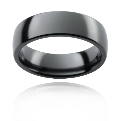 Dark Majesty Black Zirconium Band