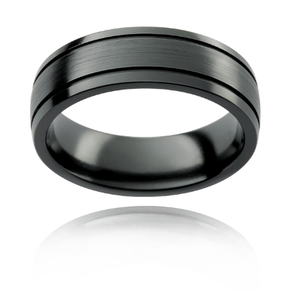 Refined Rebellion Band In Black Zirconium