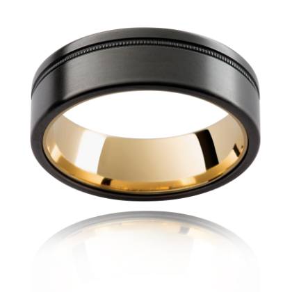 [000472] Golden Horizon Zirconium Series Band