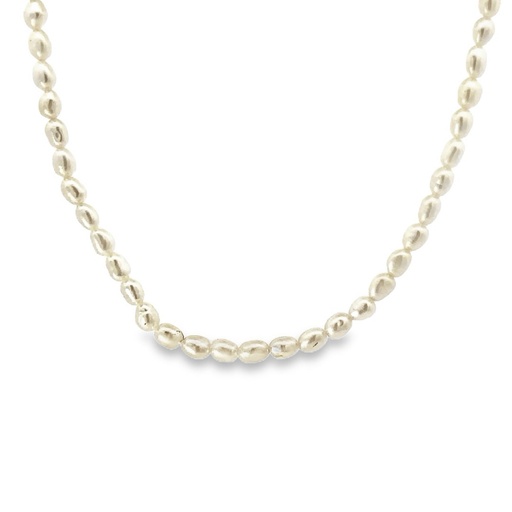 [000575] Pure Elegance: Delicate Freshwater Pearl Necklace