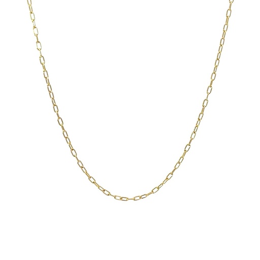 [000597] Necklace: 9K Gold 45cm Elongated Trace
