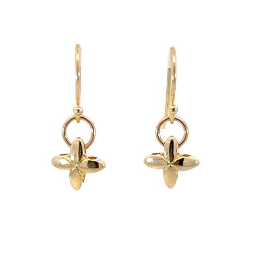 [000654] Hugs and Kisses 9k YG Earrings