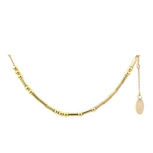 [000657] Petals Silver Gold Plate Necklace | "I Love You"