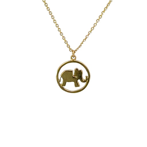 [000661] Petals Necklace |"If Life Is A Journey" Elephant