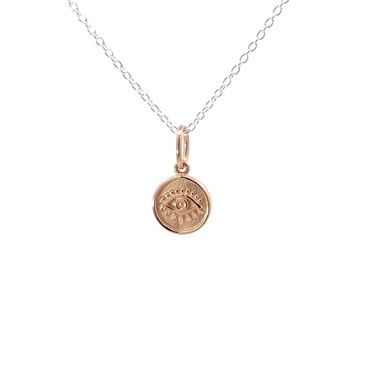 [000664] Petals Silver Necklace | "The Evil Eye"