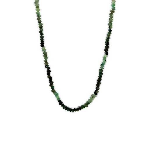 [000713] Green Tourmaline Necklace With Clasp