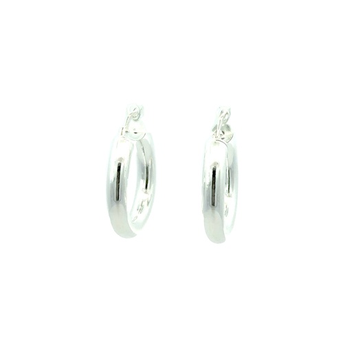 [000736] Sterling Silver Hoop Earrings 2.9cm