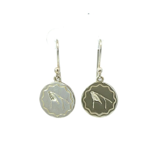 [000738] King Of Saxony Earrings in Sterling Silver