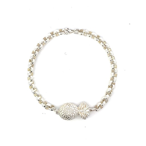 [000748] Sterling Silver Pineapple Bracelet