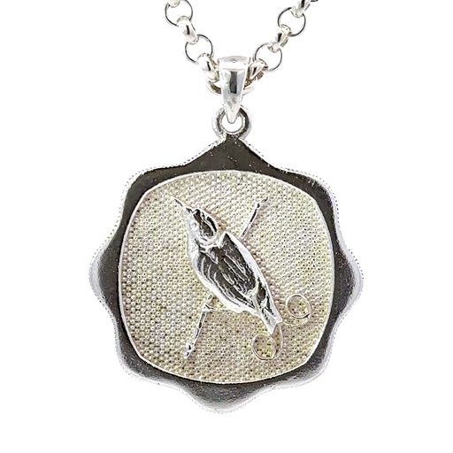 [000779] Sterling Silver Wilson's Bird Of Paradise Pendant