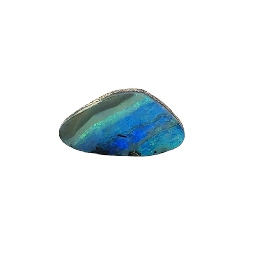 [000807] Enchanting Azure & Verdant Mosaic Opal Gemstone