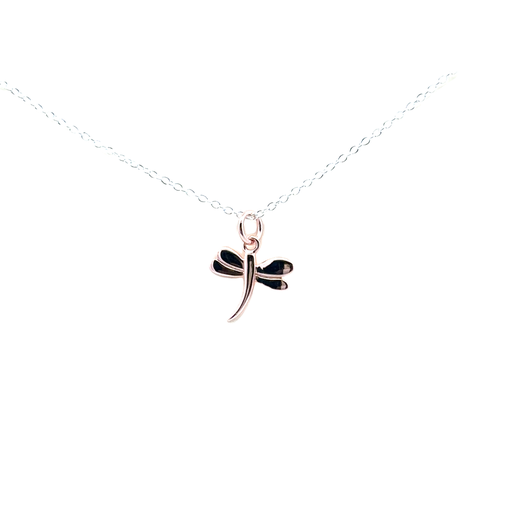 [000810] Petals Silver Necklace | Dragonfly "No One is You"