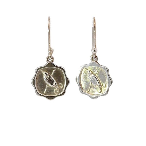 [000849] WIlson's Bird of Paradise Earrings in Sterling silver