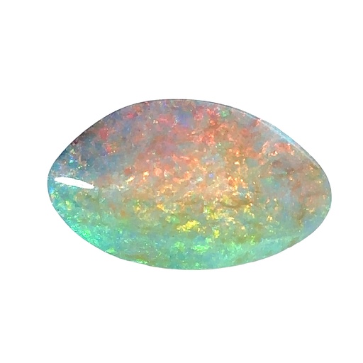 [000919] Sunset Serenade: Captivating Azure Waters in Boulder Opal