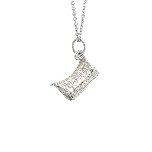 [000953] Trobriand Yam Hut Pendant In Sterling Silver