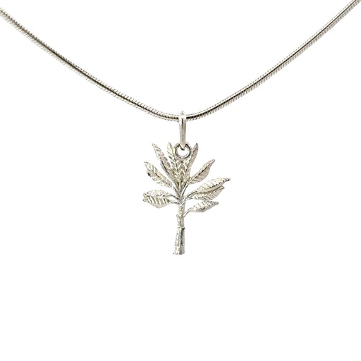 [001112] Silver Pendant | Banana Tree Sterling Silver