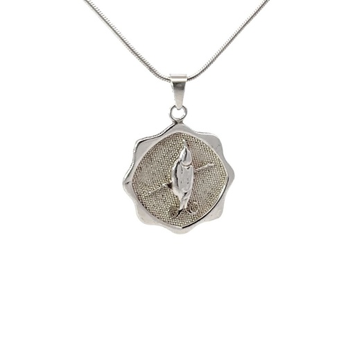 [001129] Wilson's Bird of Paradise Pendant Silver