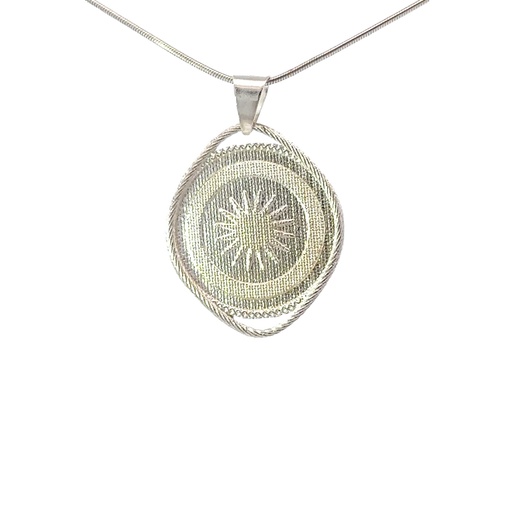 [001132] Large Star Pattern Goroka Basket Pendant