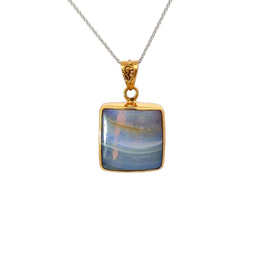 [001189] Solid Boulder Opal Pendant