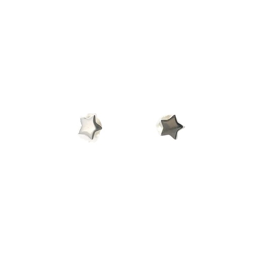 [001295] Children Sterling Silver Star Stud Earrings