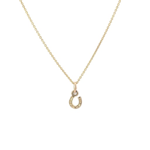 [001558] Horseshoe Pendant | 9K Yellow Gold