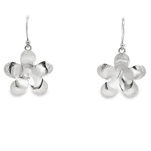 [001715] Earrings | Silver Frangipanies