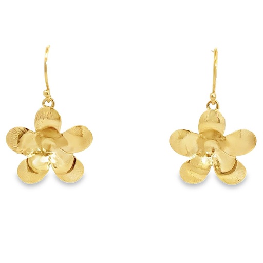 [001717] Earrings | 9K Gold Frangipanies