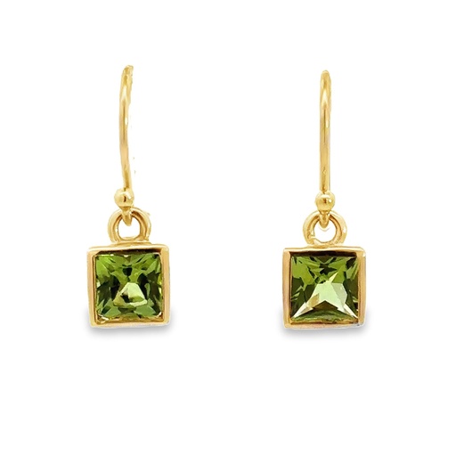 [001719] Earrings | Peridot In 9 Carat Gold