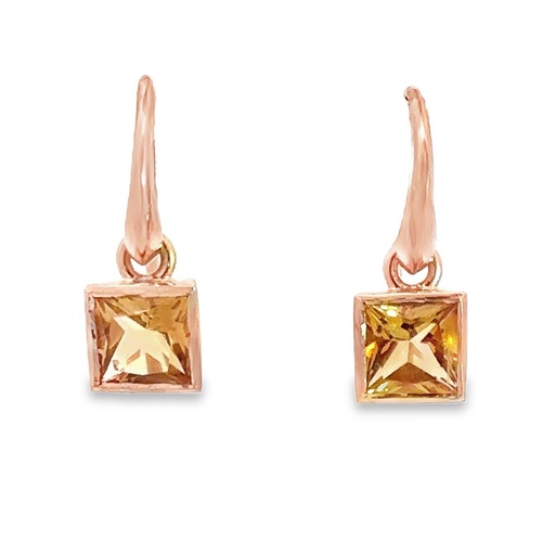 [001783] Earrings | Citrine In 9 Carat Gold