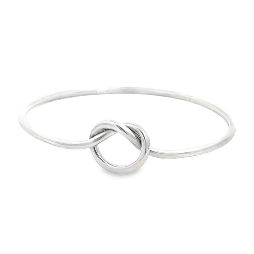[001788] Bangle | Knot Top In Silver