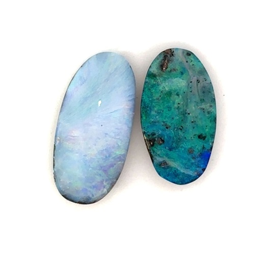 [001811] Solid Opals | Two Shades of Blue