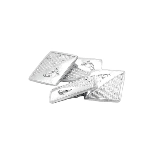 [001828] Cufflinks | Silver Papua New Guinea Flag
