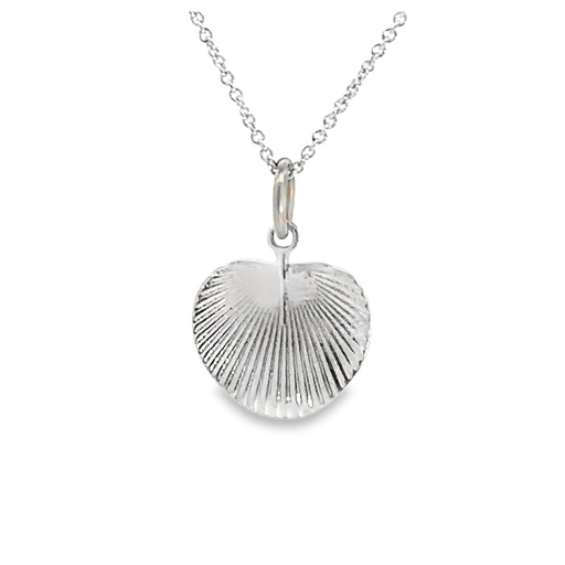 [001837] Palm Pendant | 9ct White Gold Petite Fan Palm