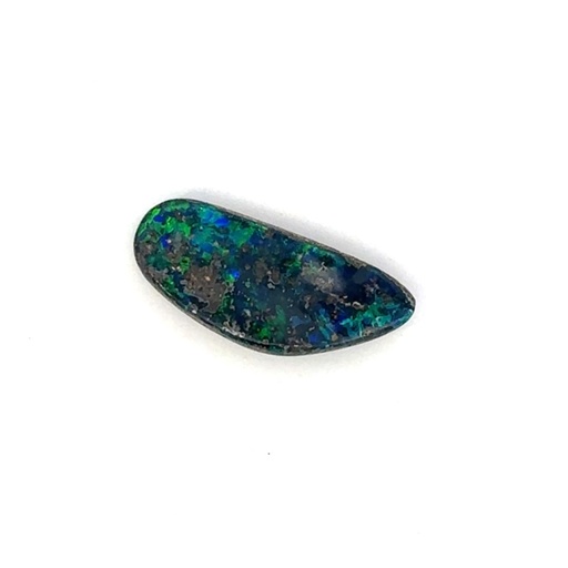 [001845] Solid Opal | Dark Blues with Green Flashes