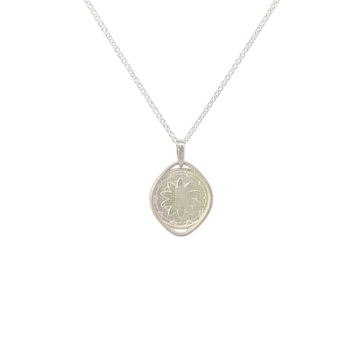 [001871] Goroka Basket Pendant | Sterling Silver