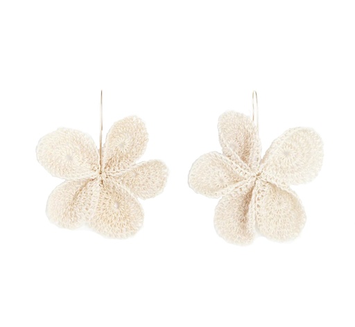 [001877] Bilum and Bilas Earrings | Frangipani Nawa