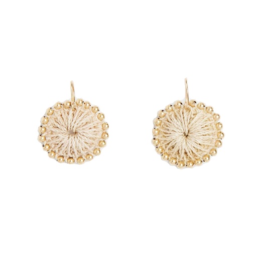 [001878] Bilum and Bilas Earrings | Nambis Woven Circles