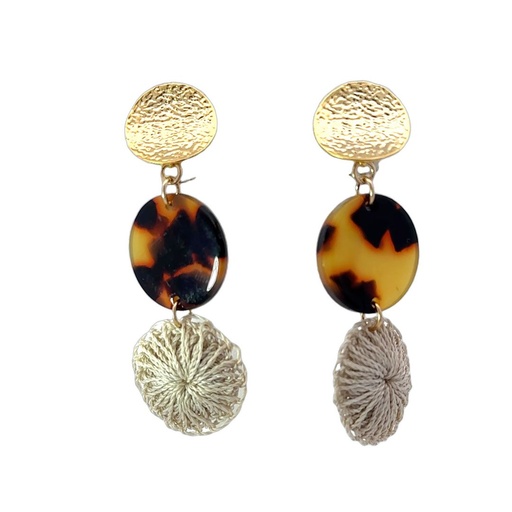 [001884] Bilum and Bilas Earrings | Triple Drop