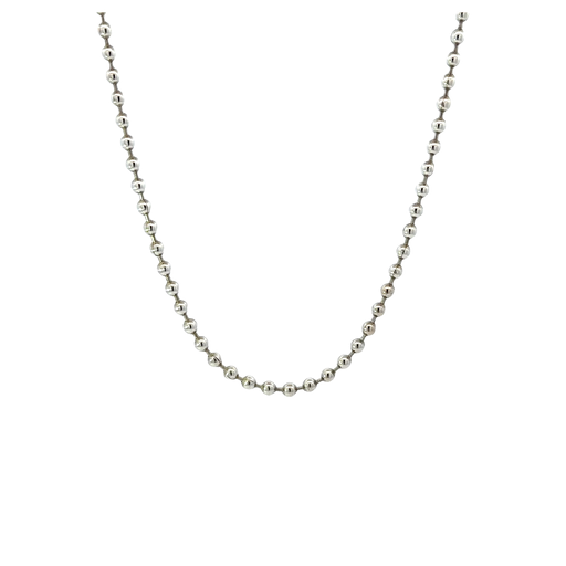 [25816STSN] Ball Chain In Sterling Silver 55cm