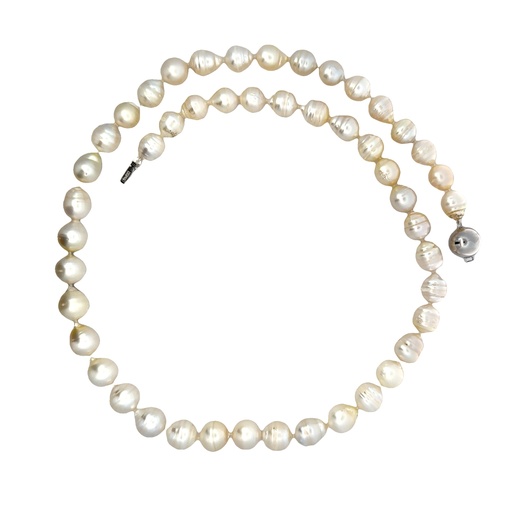 [001935] Pearl Necklace | South Sea with 18ct White Gold Ball Clasp