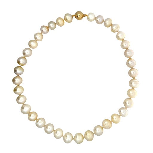 [001937] Pearl Necklace | South Sea with 18ct Yellow Gold Ball Clasp