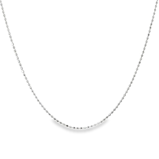 [001957] Bead Chain | 18ct White Gold