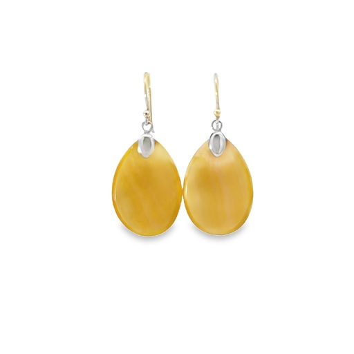 [001959] Mother Of Pearl Ovals | Silver Hooks